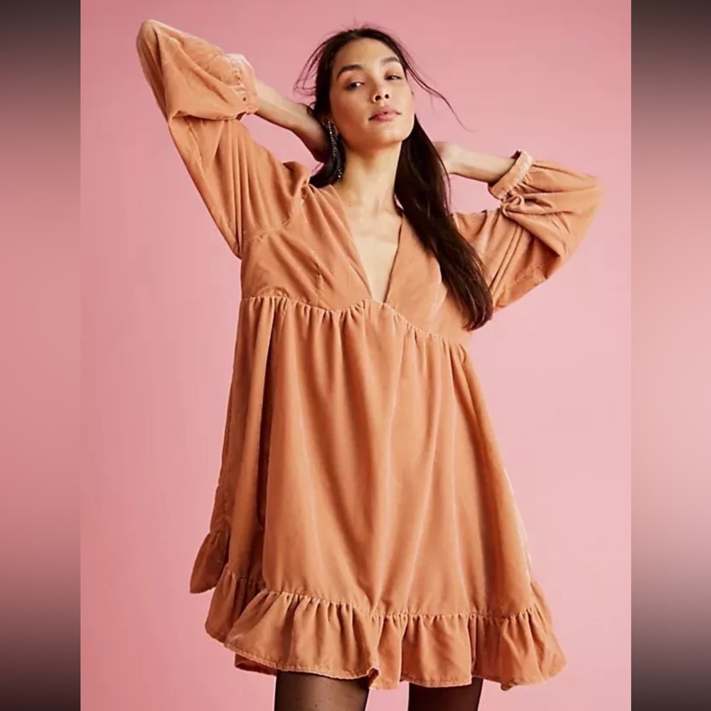 Free People Rust Mini Dress - Picture 6 of 6